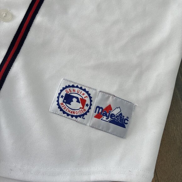 Vintage Majestic Atlanta Braves MLB Official Embroidered Jersey - Youth L (D9) - Picture 3 of 8